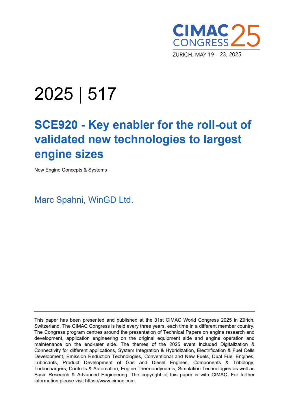 Brochures & Papers | WinGD